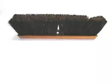 NOS! MAGNOLIA 16" FLOOR BRUSH BROWN POLY & BLACK PLASTIC 3" BRISTLES 