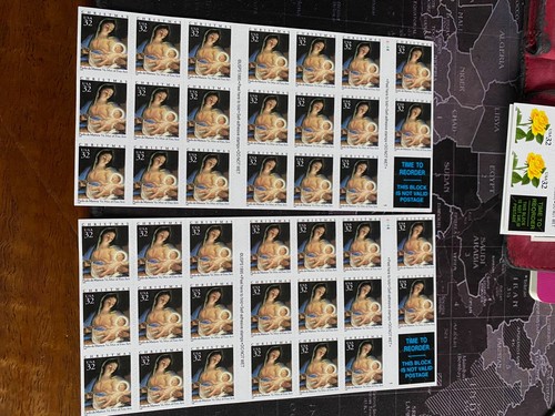 USPS USA Stamps, 174 * 32c 3 designs 4 formats christmas and flowers - Picture 9 of 12