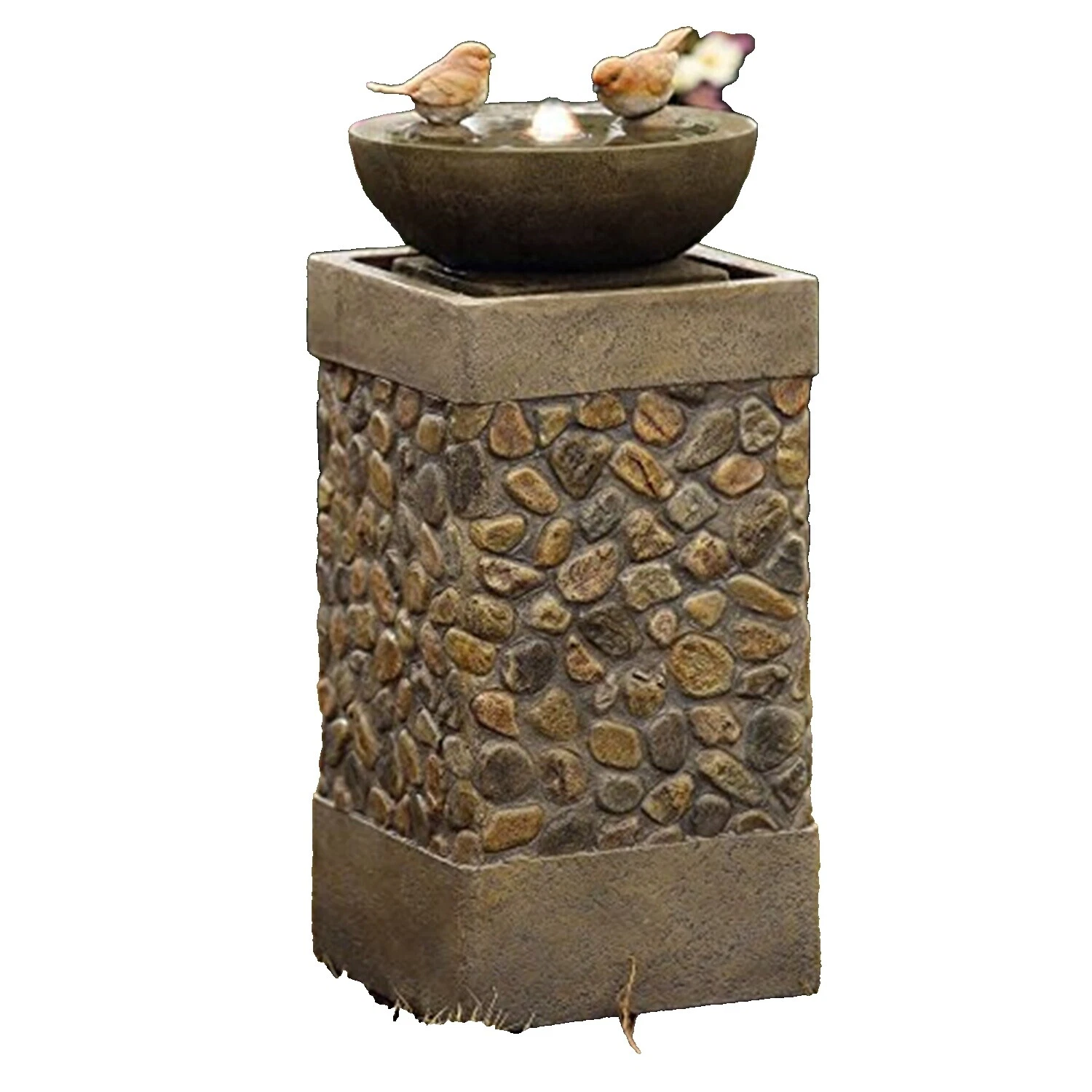 Fuentes al aire libre de metal de Aves