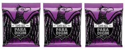 Ernie Ball 2020 Power Slinky Paradigm Electric Guitar Strings 11-48 (3-Pack)
