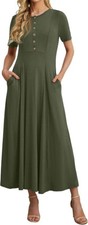 GRECERELLE Womens Summer Maxi Dress Casual Jersey Size XL / UK 20 - 22 (656)