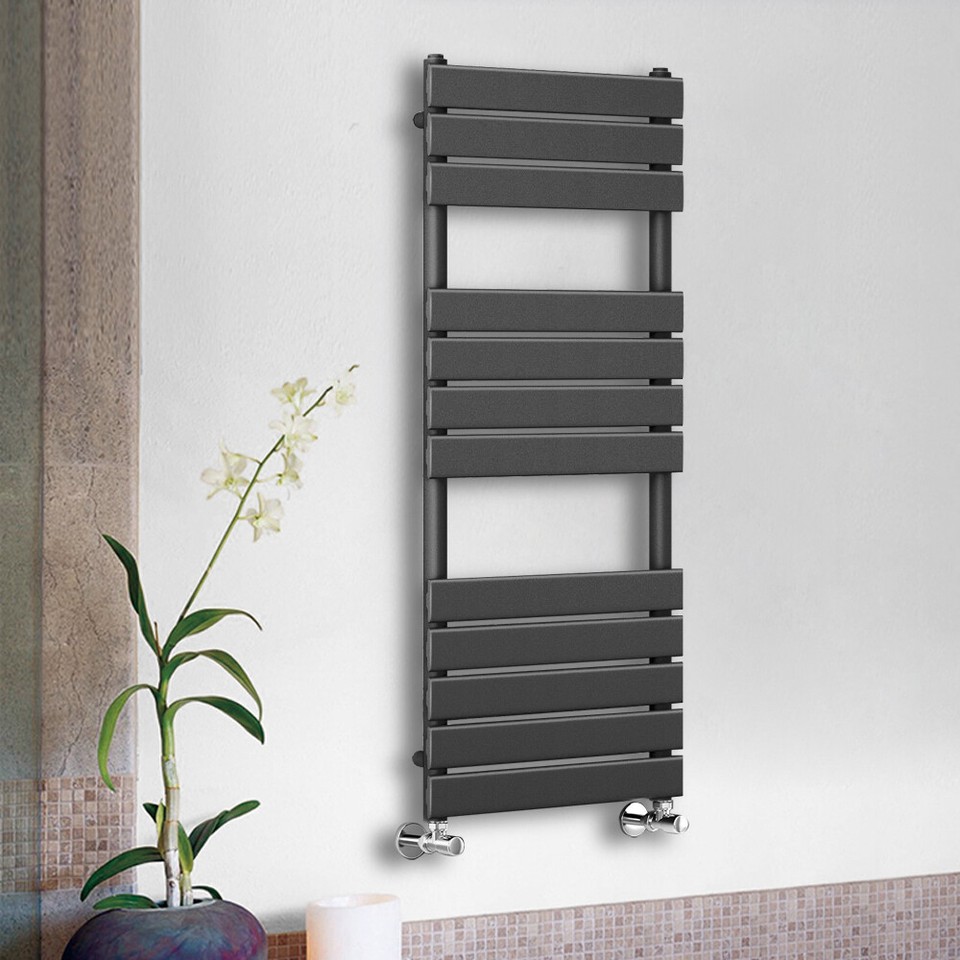 Product photo 3 of 8 — Modern Designer Flat Panel Heated Bathroom Towel Rail Radiator Ladder Warmer Rad