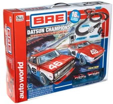 Auto World "BRE Datsun Champions" 510 vs 240z 16' HO Slot Car Track Set SRS353