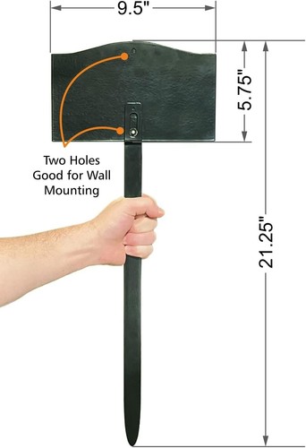 Sophisticated Gold & Black Beware of Dog Sign with 18" Lawn Stake - Weatherproof - Picture 7 of 9