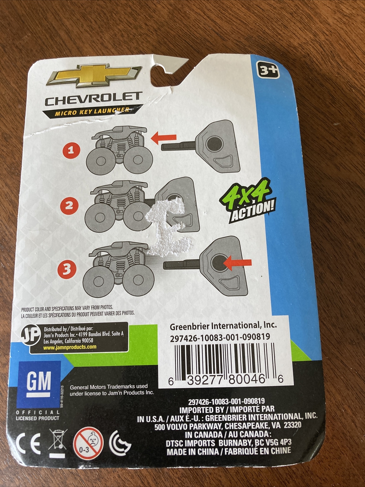 Microkey Launcher Chevrolet Micro Key Launcher 1.5 Inch Toy Monster Truck GM~NIP | eBay