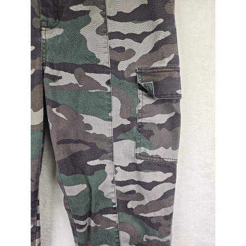 J Crew Womens Cargo Camo Pants Size 30 Grunge Military Army Streetwear 90s - Picture 3 of 9