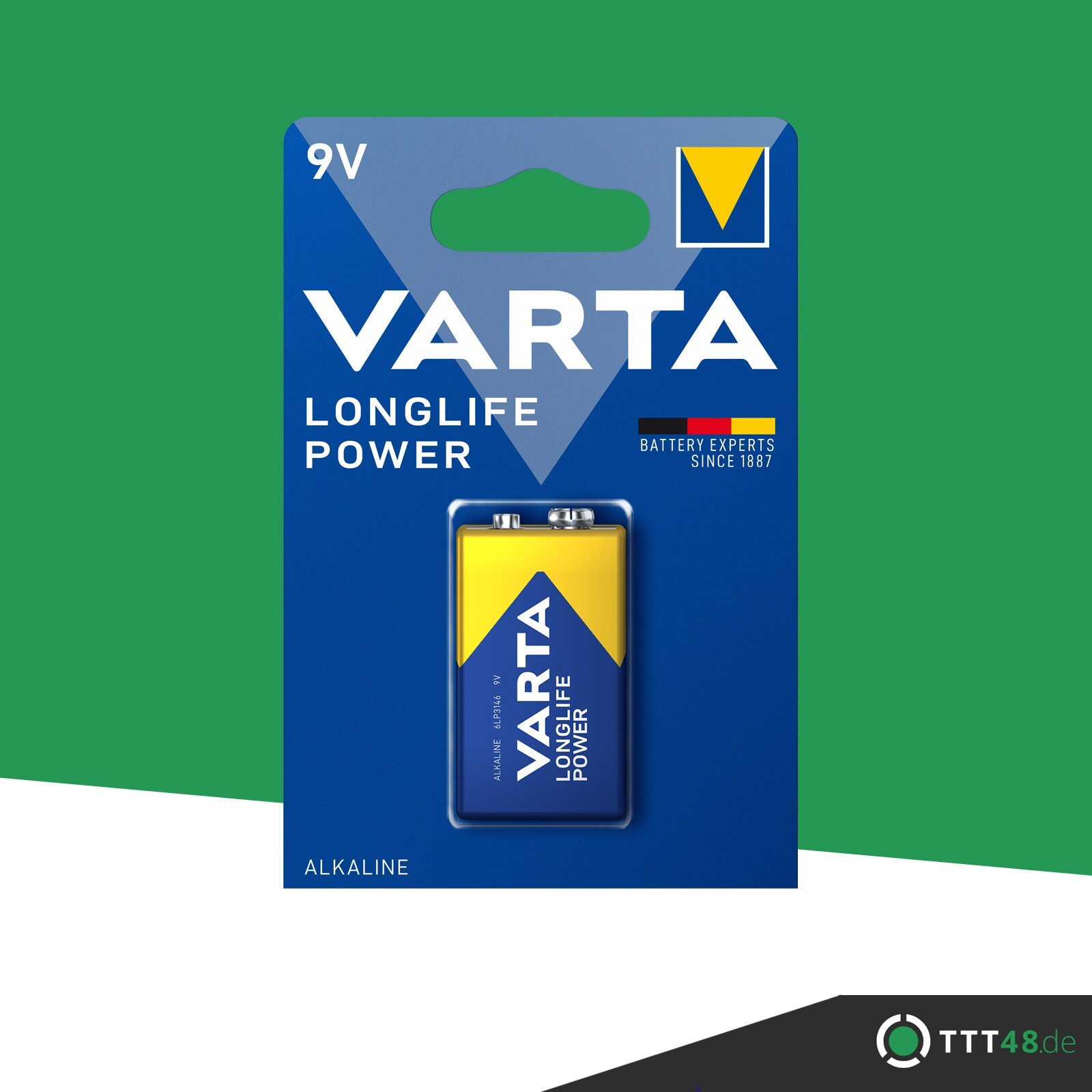 Varta Longlife Power  Ehem. High Energy  9V E-Block 4922 Batterie 20er Box In Folie - Foto 10