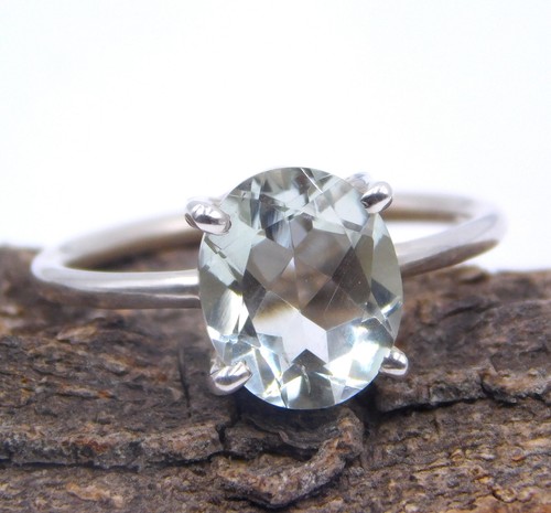 Anello In Pietra Preziosa Mystic Topaz Tagliato In Argento Sterling 925 - Foto 7 di 8