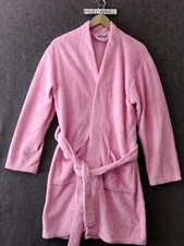 Hotel Spa Bathrobe Towelling Comfortable Pink Pockets Tie Closure
