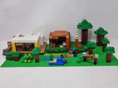 Lego MOC Minecraftt like two houses Custom set *READ DESC*