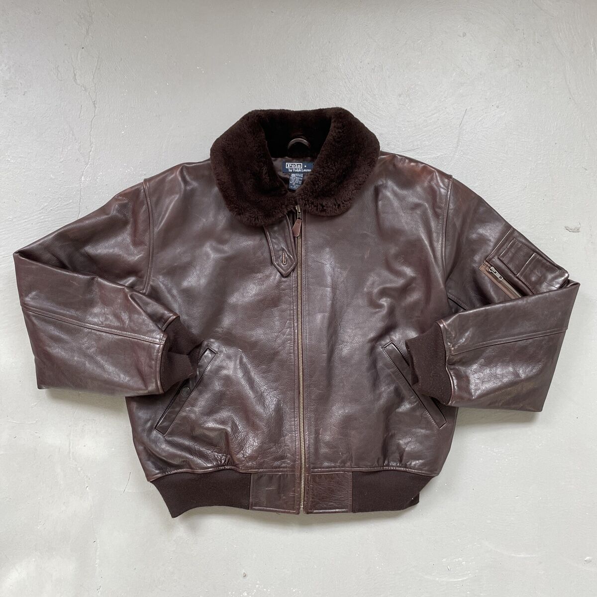 Vintage Polo Ralph Lauren G-1 Leather Bomber Military Flight Vintage Polo Ralph Lauren G-1 Leather Bomber Military Flight