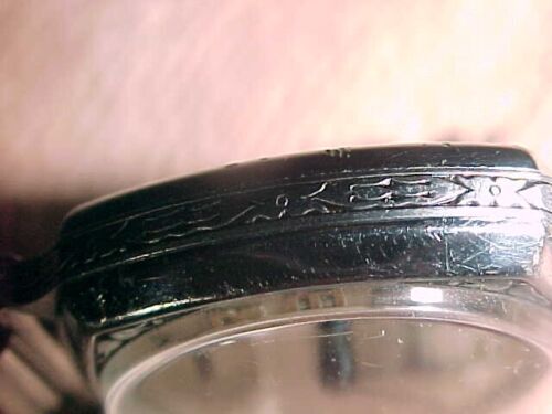 ELGIN 1928 - FUNDA DE COJÍN DE NÍQUEL - BISEL ESMALTADO - BANDA KREMENTZ - Imagen 4 de 8
