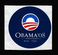 Official Obama 08 Campaign Sticker - Blue