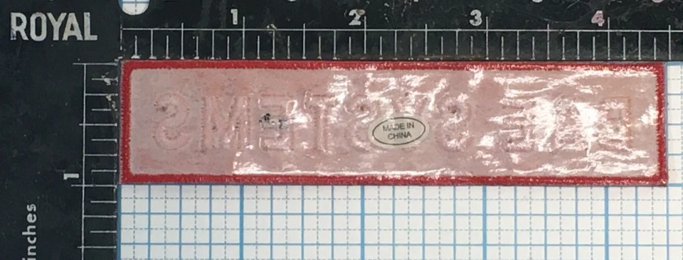 VINTAGE BAE SYSTEMS BRITISH AEROSPACE MARCONI ELECTRONICS 4.5" RED IRON ON PATCH - Image 2 of 2