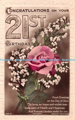 R444422 Glückwunsch zum 21. Geburtstag 404 2 liebe Grüße an diesem Tag o
