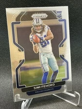 (Lot of 2) 2021 PRIZM and PHOENIX - SIMI FEHOKO BASE RC - DALLAS COWBOYS