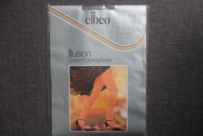Vintage ELBEO Illusion Strumpfhose Gr. 42 Sinfonie Perlmuttschimmer 20 den Neu