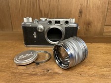 Rare Almost Mint Konishiroku Konica Hexanon 50mm F/1.9 Lens L39 LTM & Leotax F