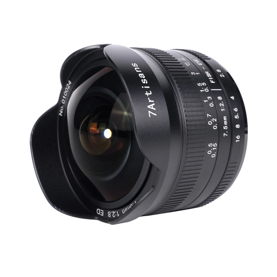 7artisans 7.5mm F2.8 Ver.II Manual Fisheye Lens Sony E A7C A72 A7R3 A1 a6000 A7 - Image 2 of 4