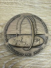 Table medal USSR Europe-America Space Flight 1992 Cosmos Plesetzk Seattle