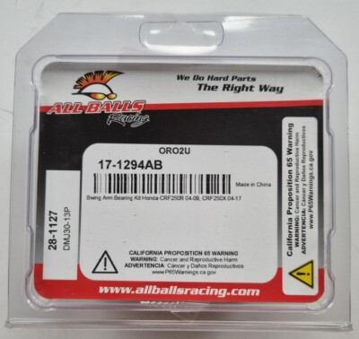 NEU ALLE KUGELN HONDA 2004-2017 CRF250R/RX VOLLSCHWINGENLAGERSATZ 17-1294AB