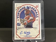 Camilo Diaz 2023 Onyx Vintage Baseball Blue Ink Autograph #VA-DI