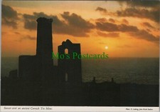 Cornwall Postcard - Sunset Over An Ancient Cornish Tin Mine  RR13416