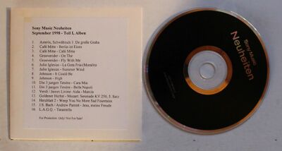 Sony Music Neuheiten September 1998 - Teil 1, Alben CardCD Grooverider Johnson