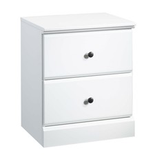 Prepac Yaletown Classic Hardware White Storage Furniture 2 Drawer Nightstand For Sale Online Ebay