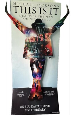 MICHAEL JACKSON THIS IS IT - MEGA RARE - 5 Fuß 3D Standee Display in sehr gutem Zustand