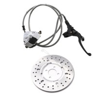 Rear Hydraulic Brake Caliper Assembly Disc Rotor Kit for GY6 150cc ATV Go Kart