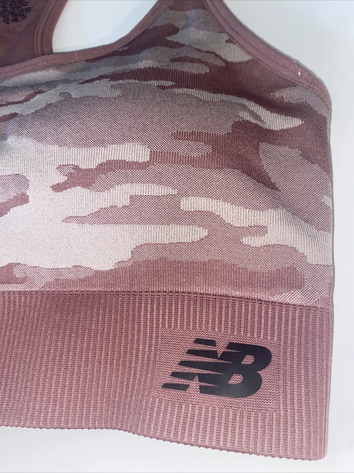 Sujetador deportivo para mujer NEW BALANCE ~ IMPACTO MEDIO ~ Estilo 116718 ~ ÓXIDO OSCURO ~ TODAS LAS TALLAS Foto 2 de 4