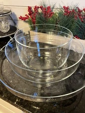 Iittala 3 Centerpiece Bowl Series Carina Seth-Andersson Glass 1998 Pick Up ONLY