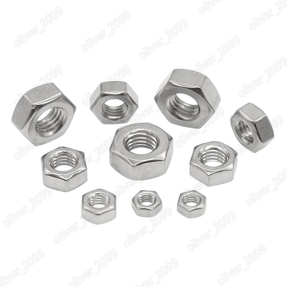 316 Stainless Steel DIN934 Hexagon Nuts Hex Nuts M3 M4 M5 M6 M8 M10 M12 M14 M64