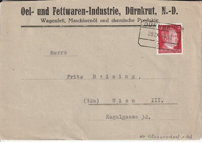#ad 1928 GERMAN ADVERTISING COVER ENVELOPE CAR GREASE OIL *SEE TRANSLATION* $17.99