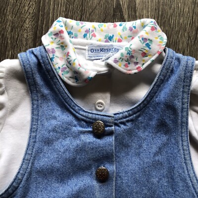 ワンピース vintage oshkosh bear print dress 2T Vintage baby girls oshkosh - Gem