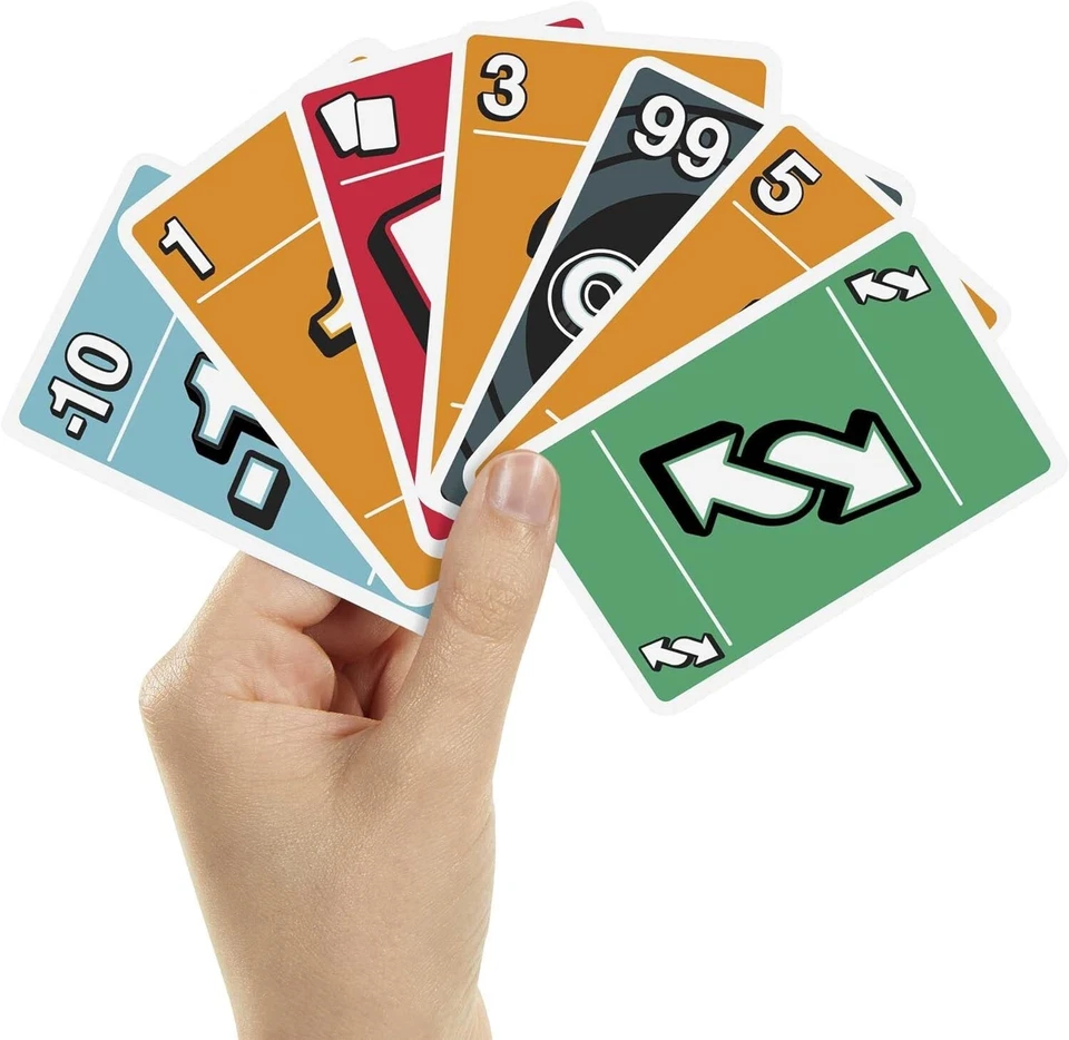 UNO ONO 99 Card Game for Kids & Families, 2 to 6 Players, Adding Numbers, Gift - Image 4 of 4