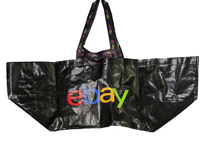 Ebay Bag Large Tote Open 2022 New Shopping Reusable Black Purse XL Brand Grocery