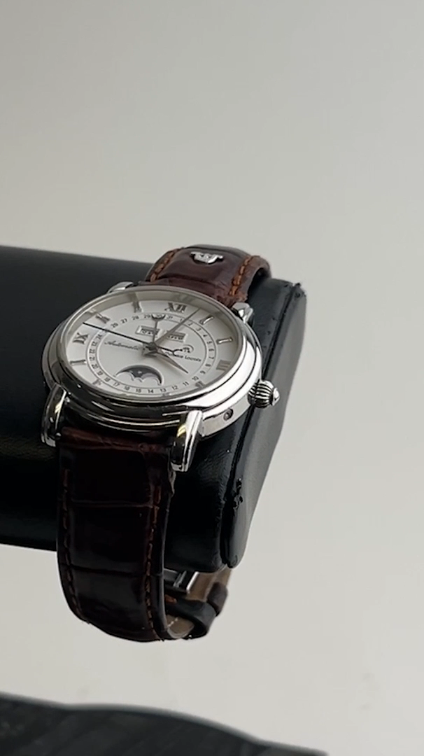 Maurice Lacroix Masterpiece Phase de Lune 38MM White Dial Leather