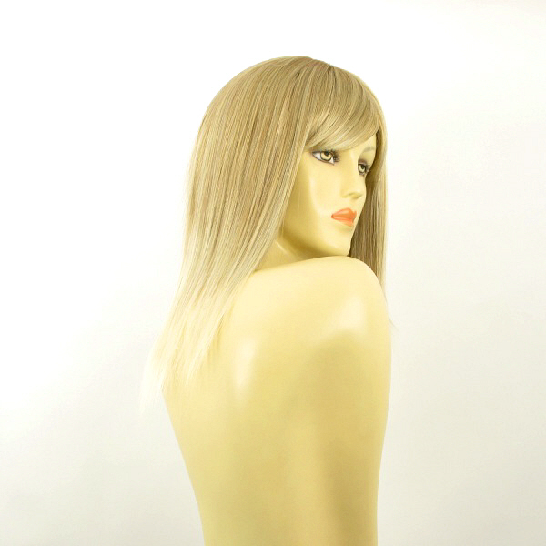 Perruque Mi-longue Blonde Très Claire - Synthétique - Taille Moyenne - Référence Maelys 15T613 - Neuf Avec étiquettes