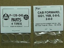 P-126-045 TRACTION TIRE FACTORY ORIGINAL PARTS, AHM & RIVAROSSI HO SCALE TRAINS
