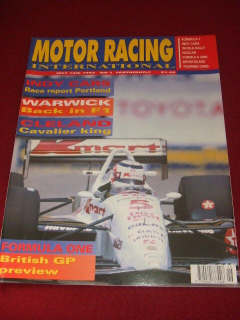 MOTOR RACING INTERNATIONAL - Shipping included WARWICK BACK 5% OFF F1 1993 15 # IN June