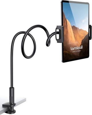 Tablet Halter Schwanenhals für 4,7-10,5 Zoll Geräte Schwarz flexibel stabil