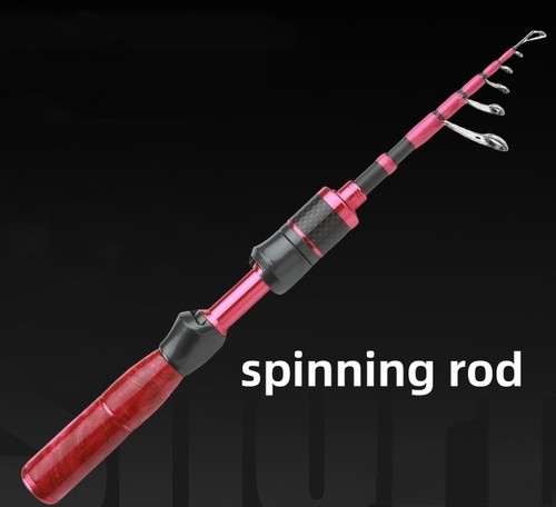 Canna da Pesca Telescopica Fibra di Carbonio Ultraleggera Spinning Casting Esca Palo Viaggio - Foto 16 di 55