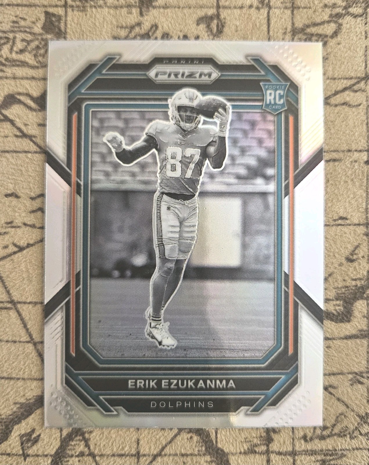 2022 Panini Prizm #336 - ERIK EZUKANMA Silver Rookie RC Miami Dolphins