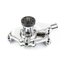 283 327 350 400 Short Reverse Rotation High Flow Water Pump For Chevy Sbc Chrome