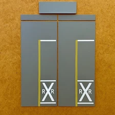Hot Hobby RoadScapes HO Railroad Crossing RXR Kit – Double Track Crossing