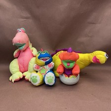 Fisher-Price dinosaur stuffed Puffalump Dino animal toy a lot of four