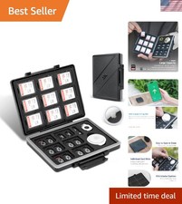 45-Slot Micro SD SD Card Case with AirTag Holder for Ultimate Safety