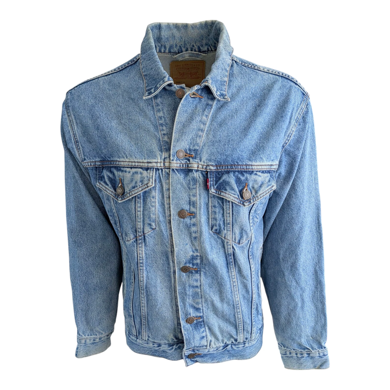 Levi’s 70508 Denim Jacket Relaxed Trucker Size M Medium Stonewash